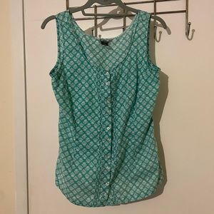 Eddie Bauer green sleeveless top